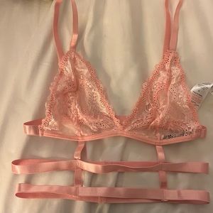 Nasty Gal Pink Bra size M